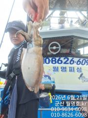 21일,  대포알 왕 갑오징어~오전반~내일도 갑니다~군산 월명호