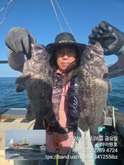 26일, 먼침선 통통한 개우럭등~쌍걸이등 ~쿨러 대박 ~내일도 갑니다~강추~군산 하이원호