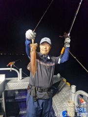 제주왔어호(9.77톤) 6월 25일 야간한치조황