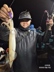 26일 신아라호 너울속에 한치 조황
