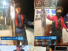 ＜＜통영 뉴명륜호＞＞ 씨알좋은 갈치 입항조황^^ 7월한치 예약 받습니다 (8월갈치 선예약)