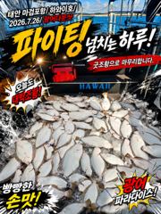 [광어조황] 7.26 하와이호 광어다운샷 조황소식
