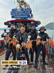 동경호~돌문어 7월 17일 돌문어조황