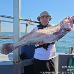 [민어·농어생미끼] 8월 3일 격포럭키스타  12분 민어 초대박 조황