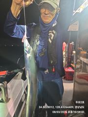 [ 갈치 텐빈 ] 통영 먼바다 점점 굵어지는 갈치