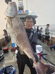 8월5일 1미터5cm 민어,조황입니다