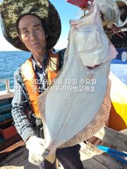 8/12, 생미끼 대광어 조황~ 8월 평일, 선비 빅이벤트(선비8만)"~~ 군산 범고래호