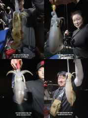 테크호-첫출조야간 무늬오징어 조과-토(모집)// 야간대전갱이-오늘(금)7시30분출항(모집)