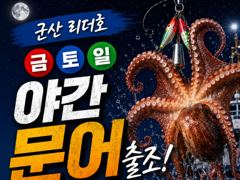 ⭐군산리더호 야간문어 정상출항⭐