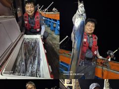 통영영운호14석) 왕갈치 대치들 많이 나오고 전원 좀 잡았습니다 (24일 월요일부터 예약가능합니다