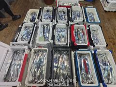 준내만 갈치 잔씨알들 속에 3지,4지 건지고~~(화욜부터 예약 가능)