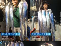 ＜＜통영 뉴명륜호 14인승＞＞ 갈치들~ 大치들~~ 포인트 찾아 계속 고고!!! (예약 010-7100-1685)