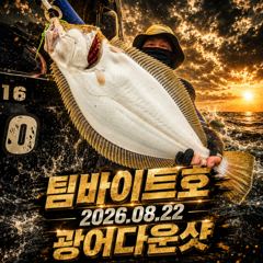 [팀바이트호] 8월22일 광어다운샷
