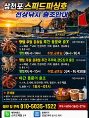 [사천] 29일 소수 인원 초보님들 돌문어 조황 / 9월1일 주꾸미 사전…
