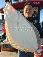 9월15일 연일 대광어~오늘도 나오고 있어요~참돔,우럭등 다양한 손맛~마릿수조황~실시간~내일도 갑니다~ 군산낚시프라자 범고래호