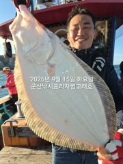 9월15일 연일 대광어~오늘도 나오고 있어요~참돔,우럭등 다양한 손맛~마릿수조황~실시간~내일도 갑니다~ 군산낚시프라자 범고래호