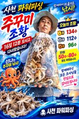 [사천] 야간 돌문어 오늘출조확정~7자리여유~예약받습니다