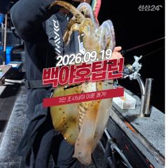 [백야호] 09.19 제주 무늬오징어 팁런 조황