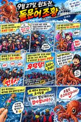 27일 초보 어머님들 원도권 돌문어 우당탕 조황