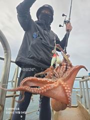 묵직하게 올라오는 굵직굵직 돌문어 찐한 손맛~! 계속해서 달립니다^0^
