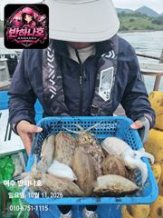 돌산항 반하나호 갑오징어 조황 사진